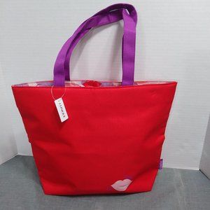Clinique Red & Purple Tote Bag 💋💋